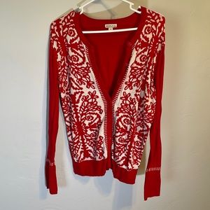 Fair Isle Print Cardigan